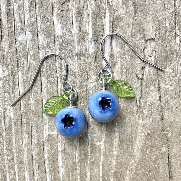 Blueberry Dangle Earrings