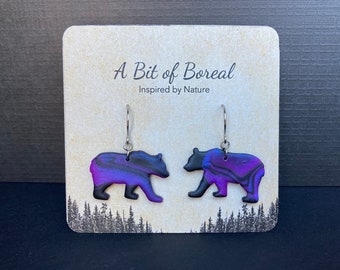 Bears of the Night Sky - Twilight Ribbons - Dangle Earrings