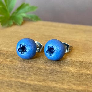 Blueberry Stud Earrings