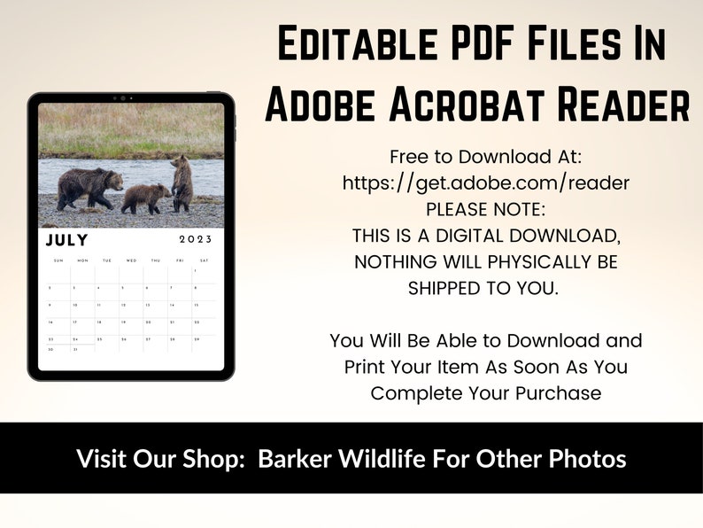 2023 Calendar Printable Yellowstone Calendar 2023 Calendar Etsy