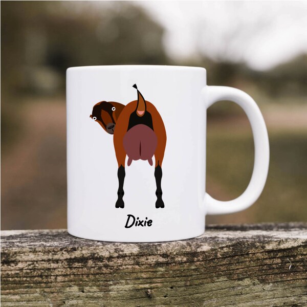 Lamancha Goat 11 oz mug - personalized