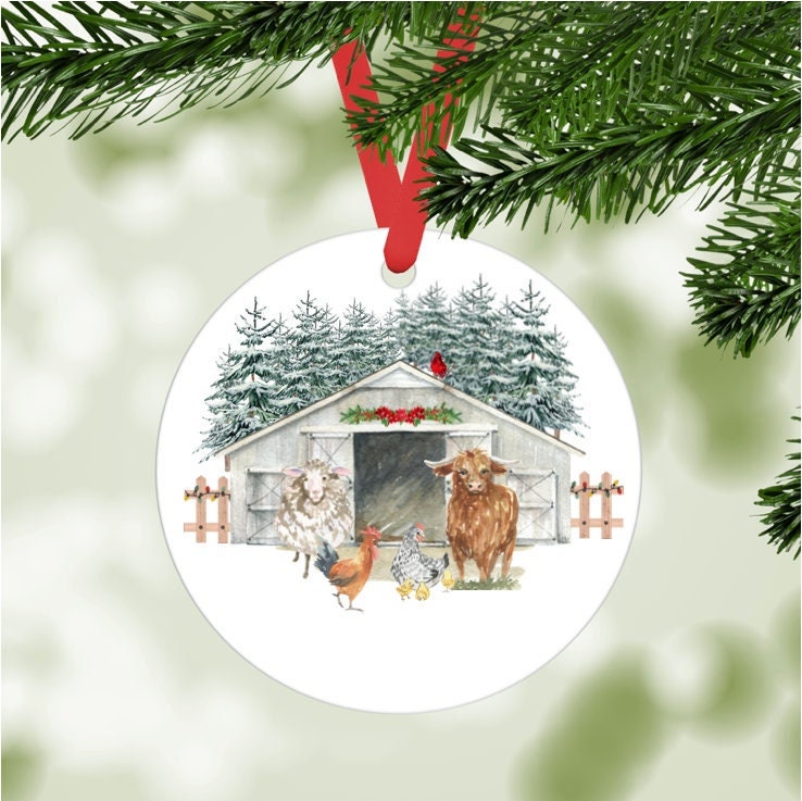 Discover Christmas on the Farm Ornament
