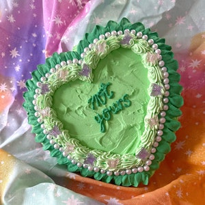 Not Yours Green Fake Cake Wall Hanging