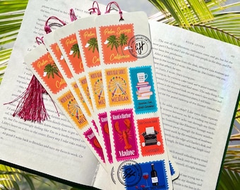 E Henry Inspired Large Double Sided Tassel Bookmark
