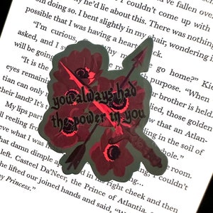 From Blood and Ash Book Sticker