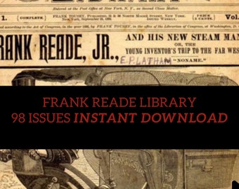 Frank Reade Library 98 Issues Instant Download- CBR Format