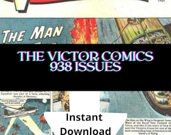 Victor Comics Collection 938 Issues - Vintage Action and Adventure - Digital Download-CBR Format