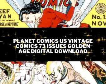 Planet Comics Us Vintage Comics 73 Ausgaben Golden Age Digital Download-CBR-Format