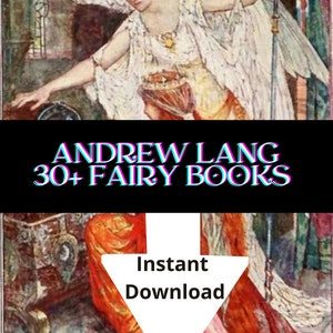 Andrew Lang Colour/Rainbow Fairy Books and Poetry 30+ Vintage Books Digital Download