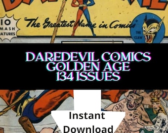 Daredevil Vintage Comics 1941-1956 134 Issues Lev Gleason Publications Digital Download-cbr Format