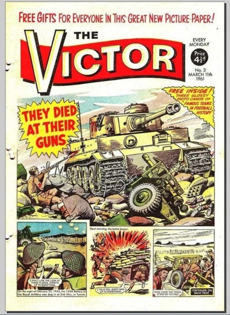 Victor Comics Collection 938 Issues Vintage Action and Adventure Digital Download-CBR Format image 4