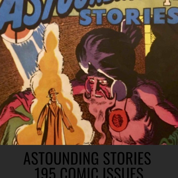 Astounding Stories Comics - 195 Issues in CBR Format Digital Download - A Treasure Trove of Classic Science Fiction!