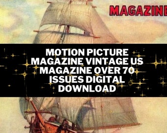 Motion Picture Magazine Vintage Us Magazine over 70 Issues Digital Download