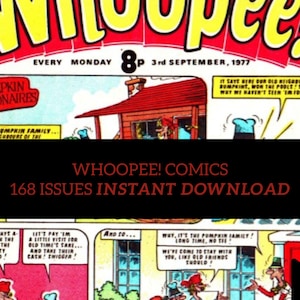 Whoopee Comics - Klasyczny brytyjski humor i przygoda - 168 wydań - Pobieranie cyfrowe - Format CBR