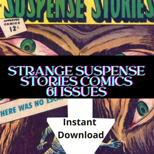 Strange Suspense Stories Comics: Assorted Vintage Golden Age - 71 Issues  Digital Download-CBR Format