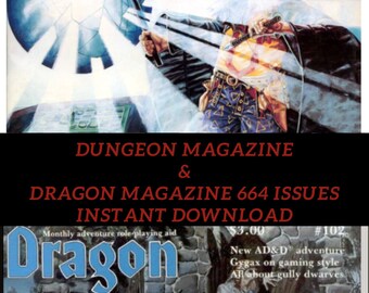 Dungeon Magazine en Dragon Magazine - 668 nummers Legendarische avonturen wachten op u! Digitaal downloaden