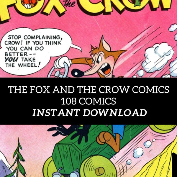 The Fox & The Crow: Vintage Golden Age - Complete Run of 108 Comics Digital Download-CBR Format