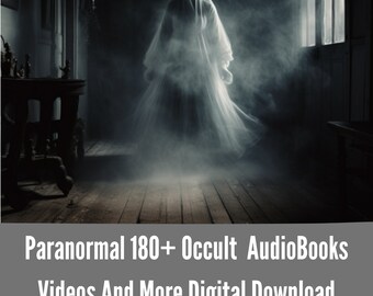 Paranormal Occult Books Over 180 Vintage Audio Books, Books, and Videos Digital Download - Delve into the Enigmas of the Supernatural!