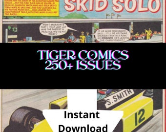 Tiger British Comics 249 Ausgaben, Jahrbücher und Sonderausgaben, digitaler Download im CBR-Format