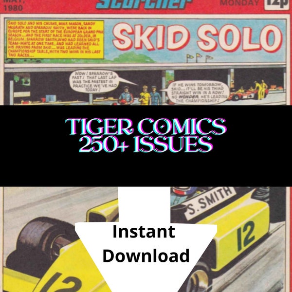 Tiger British Comics  249 Issues, Annuals, and Specials Digital Download-CBR Format