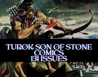 Turok Son of Stone Comics Vintage Us Comics 131 Ausgaben + Giant 1 Digital Download-CBR-Format