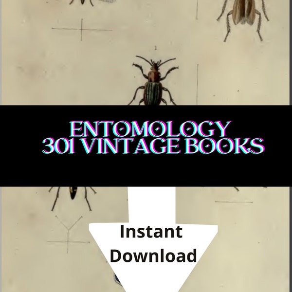 Entomology 301 Vintage Books Collection Digital Download