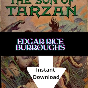 Edgar Rice Burroughs Vintage Books Digital Download Tarzan, John Carter books Collection