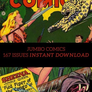 Jumbo Comics Issues 1 to 167 - Digital Download Fiction House- CBR Format