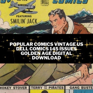 Popular Comics Vintage Us Dell Comics 145 Issues Golden Age Digital Download-CBR Format