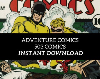 Adventure Comics & New Comics: Vintage Golden Age Collection - 503 Issues Digital Download-cbr Format