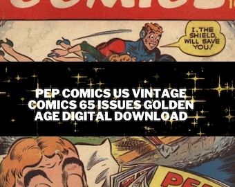 Pep Comics Us Vintage Comics 65 nummers Gouden eeuw digitale download-CBR-formaat