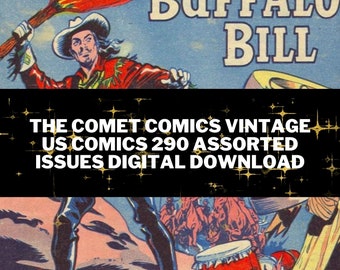 Comet Comics Vintage Us Comics 290 Assorted Issues Digital Download-CBR Format