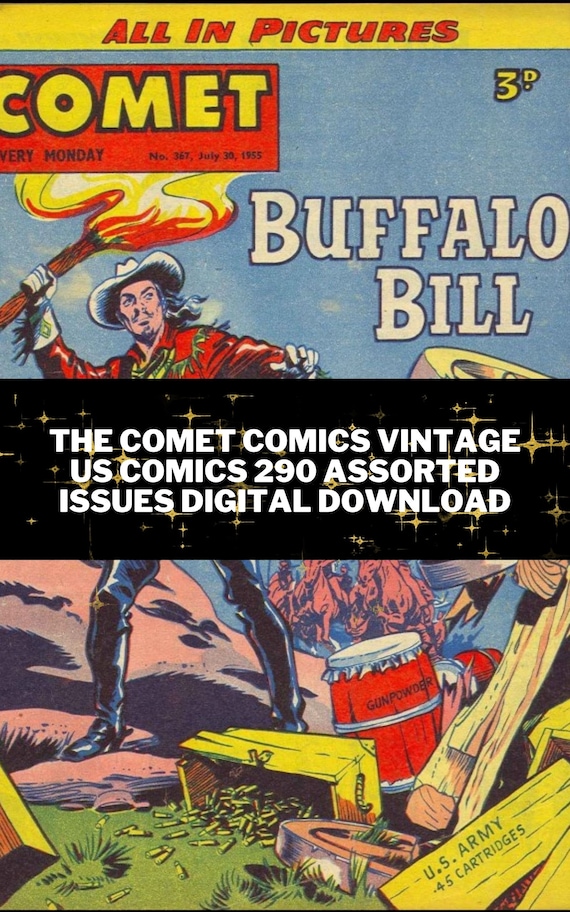 Comet Comics Vintage Us Comics 290 Assorted Issues Digital.