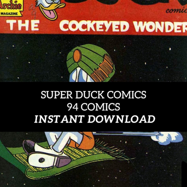 Super Duck Comics: Vintage Golden Age - Complete Run of 94 Issues Digital Download-CBR Format