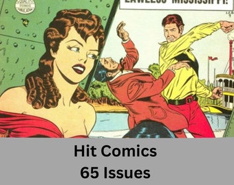 Hit Comics 65 Golden Age Comics Volledige uitvoering in CBR-formaat Digitale download - Betreed een wereld van superhelden uit de Gouden Eeuw!