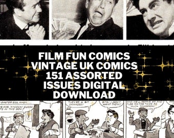 Film Fun Comics Vintage UK Comics 151 Diverse problemen Digitale download - CBR-formaat