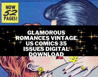 Glamorous Romances Vintage Us Comics 35 Issues Digital Download- CBR Format