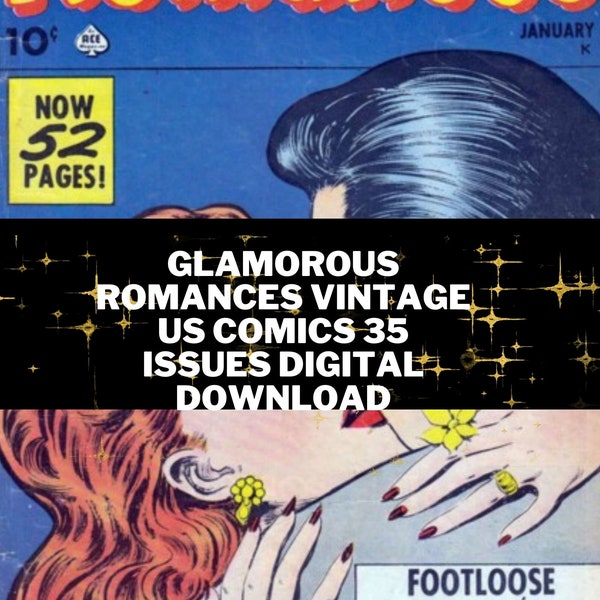 Glamorous Romances Vintage Us Comics 35 Issues Digital Download- CBR Format