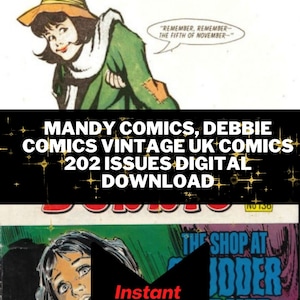 Vintage Mandy & Debbie UK Comics - 202 Issues (Digital Download)