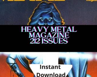 Heavy Metal Magazine Steampunk 212 Issues Digital Download- CBR Format