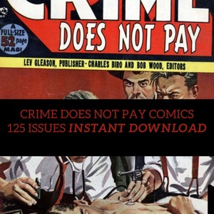Crime Does Not Pay Comics Vintage Us Golden Age Comics 125 Issues Digital Download-cbr Format