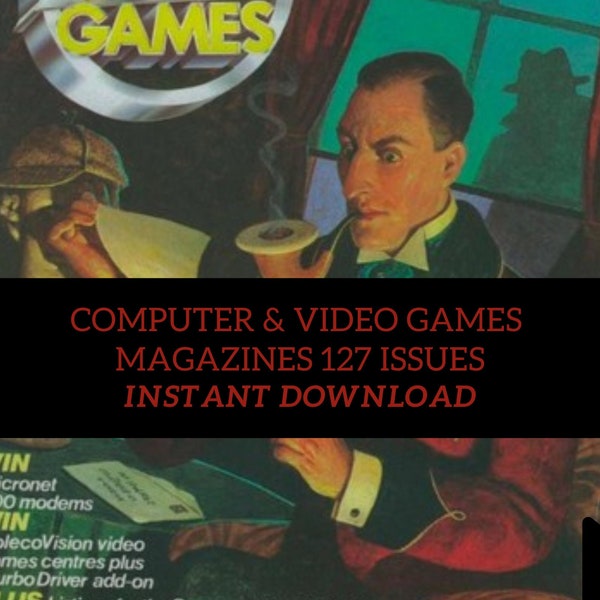 Revista de videojuegos y computadoras Revista de juegos vintage de EE. UU. 127 números Descarga digital