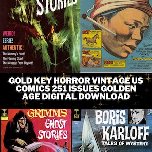 Gold Key Horror Comics  - 251 Issues Ripley's believe it or not, Grimm's ghost stories and much more on digital download- CBR Format