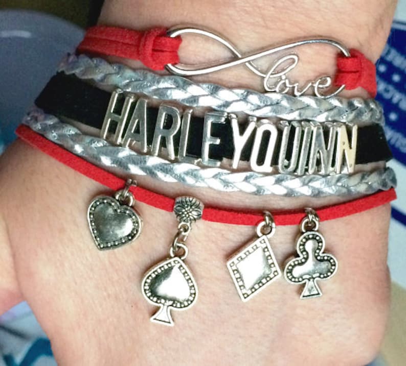 Harley Quinn Layered Wrap Bracelet Etsy