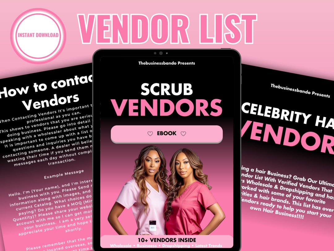 Scrub Vendor List, Verified Vendor List, Nurse Scrubs, Ultimate Scrub