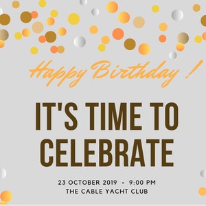 Canva Invitation Template 7 x 5 Horizontal