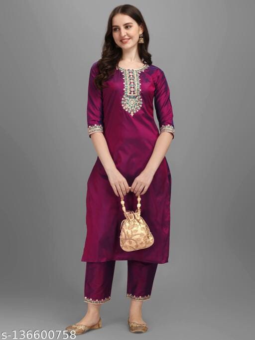 silk kurti for women