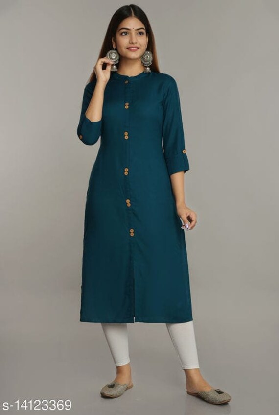 a line straight kurti
