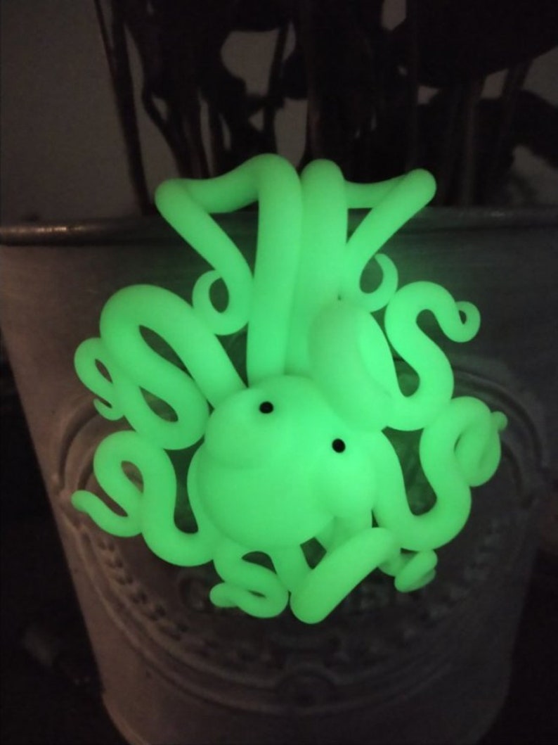 Glow in the Dark Octopus Etsy