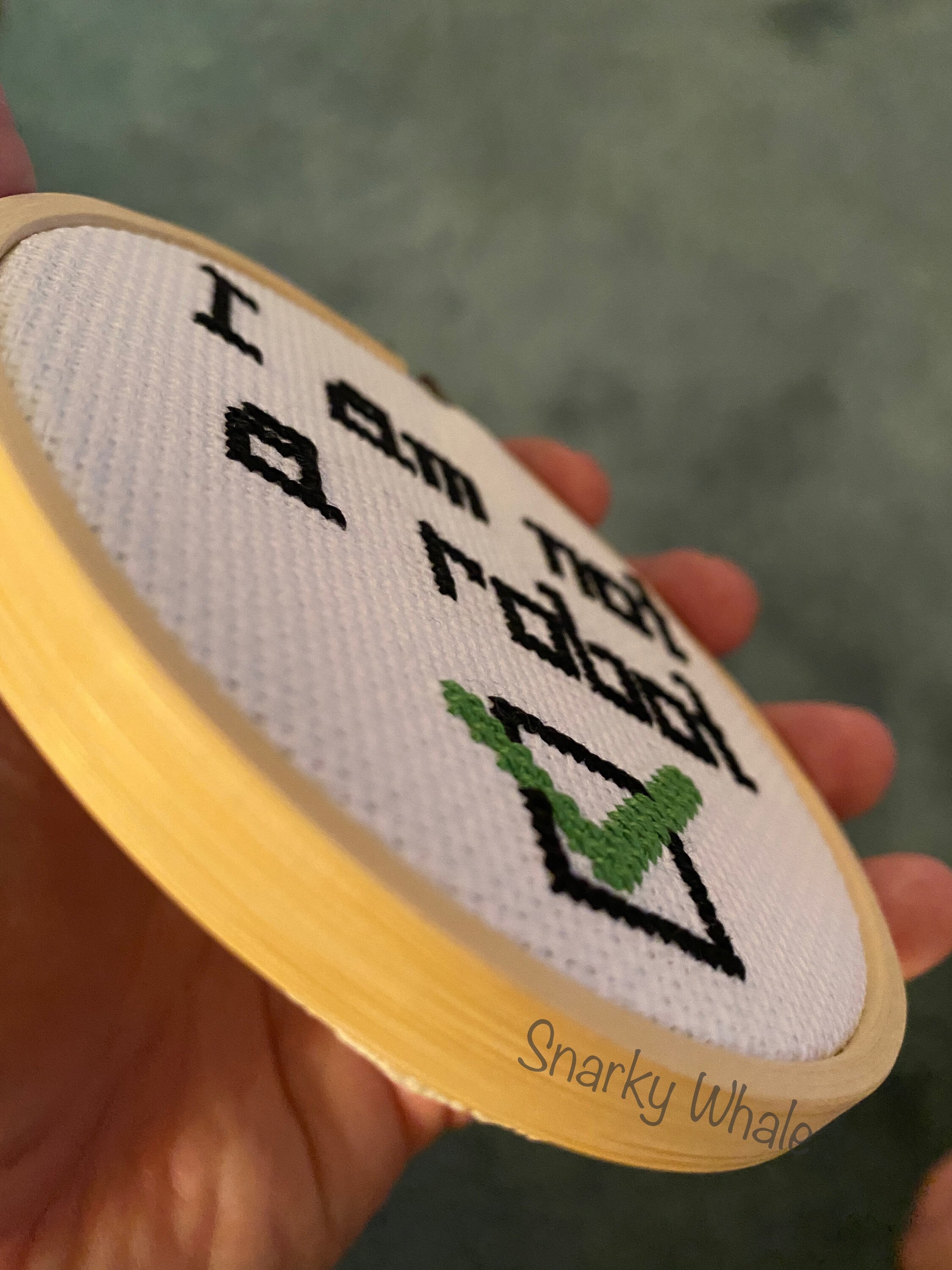 I Am Not a Robot Cross Stitch Pattern - AI Pattern, Robot Pattern ...